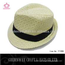 Chapéus de palha para homens baratos Chapéu de Fedora de palha de papel